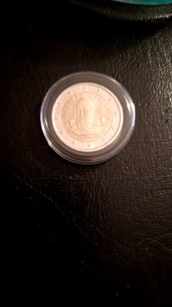 2 euros 2014 450 ans de Galilée Italie
