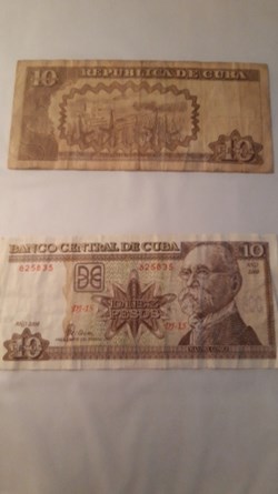 10 pesos 2005,2008 CUBA