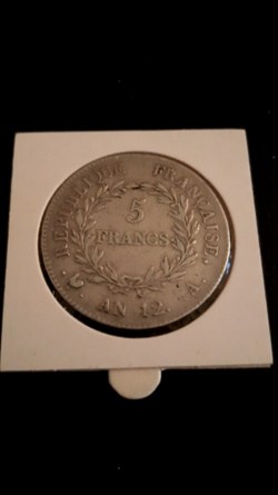 5 francs An 12 A Bonaparte premier consul