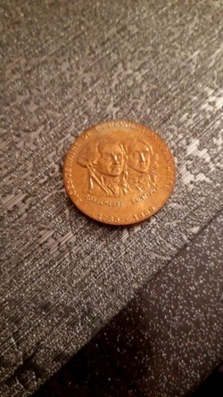 Medaille 1989 bi-centenaire de la révolution française Robespierre et Saint-just