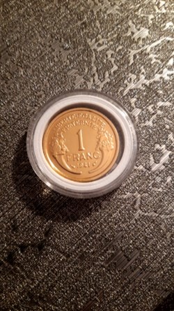 1 franc 1941 morlon dorée