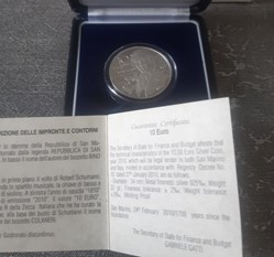 10 euro 2010 saint marin 200éme anniversaire de robert schumann