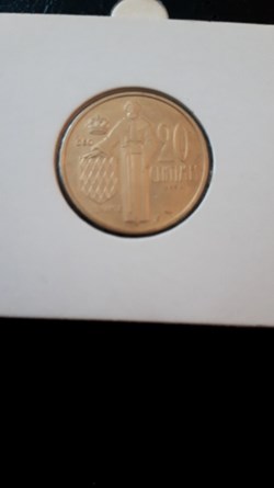 20 centimes 1962 Essai Rainier III Monaco