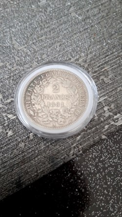 2 francs 1881 Cérès A avec légende