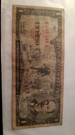 1 peso 1959 CUBA