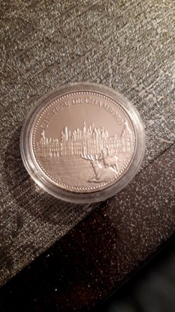 Medaille Les plus beaux trésors du patrimoine de france Château de chambord