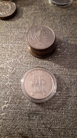 5 francs 1989 tour eiffel