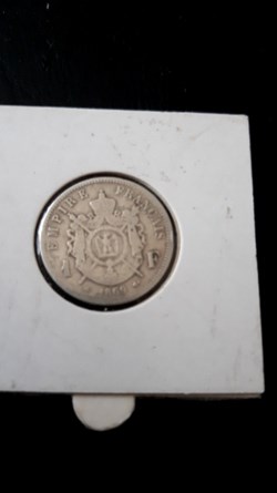 1 francs 1867 BB tête laurée