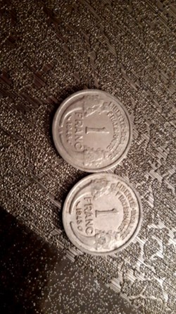 1 franc 1948 et 1948 B alu Morlon