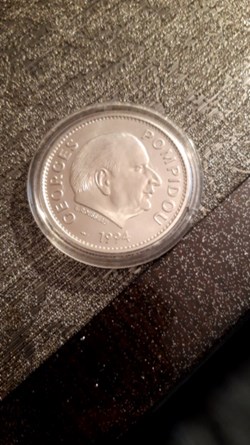 Medaille 1994 George Pompidou président de la république française