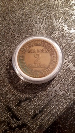 2 francs 1922 chambre de commerce