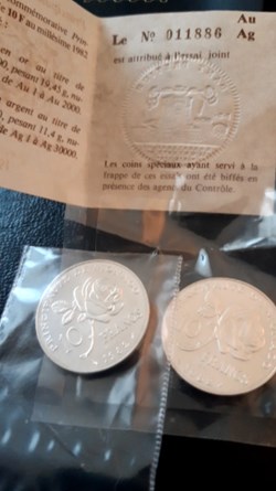 10 francs 1982 Essai princesse Grace Monaco