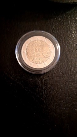 2 euros 2013 Traité de l'Elysée Allemagne