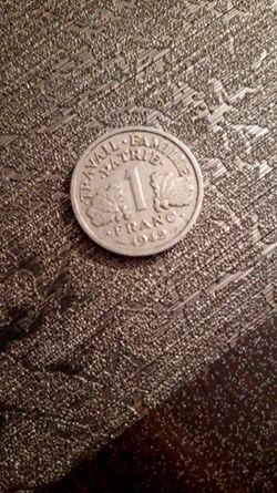 1 franc 1942 alu Bazor