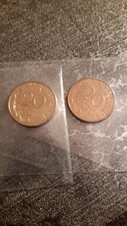 20 centimes 1998 B.U Marianne