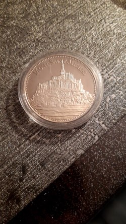 Medaille Les plus beaux trésors du patrimoine de france Mont-saint-michel