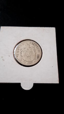1 francs 1867 A tête laurée