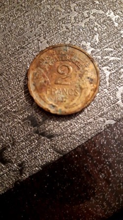 2 francs 1937 bronze-alu Morlon