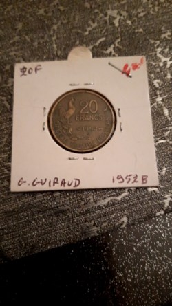 20 francs 1952 B Guiraud