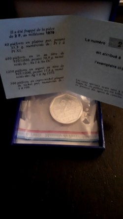 2 francs semeuse piéfort 1979