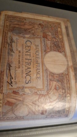 100 francs 1936 olivier merson