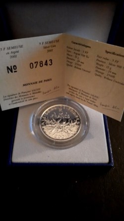 5 francs semeuse BU 2001