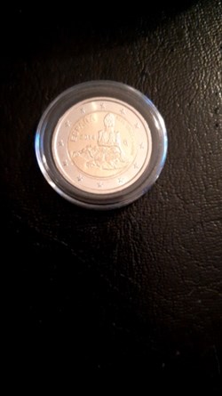 2 euros 2014 Le parc Güell d'antoni gaudi Espagne