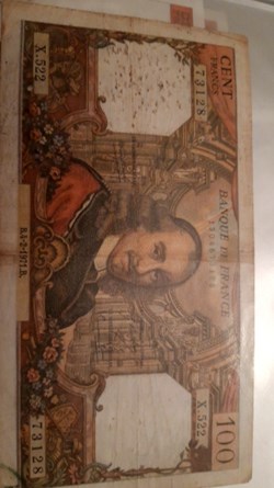 100 francs 1971 corneille