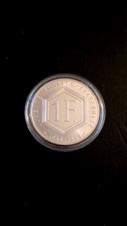 1 franc piéfort général de gaulle 1988