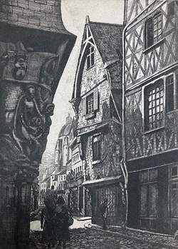 TOURS - Place Plumereau (3) - Gilbert RICHE - 1942