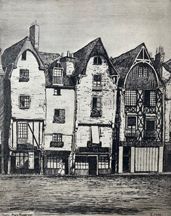 Tours - Place Plumereau (2)- Gilbert RICHE - 1942