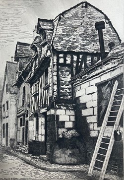 TOURS - Rue de la Barre - Gilbert RICHE - 1942