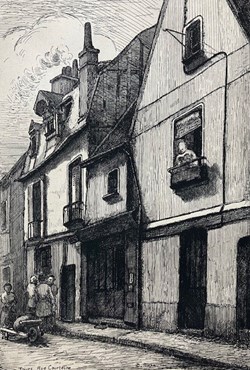 TOURS - Rue Courteline - Gilbert RICHE - 1942