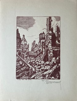TOURS - Dans la rue des Halles - Ferdinand DUBREUIL - 1940