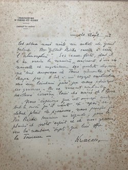 Lettre du préfet d'indre et Loire