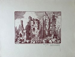 TOURS rue des Halles rue du Président Merville - Ferdinand DUBREUIL - 1940