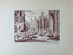 TOURS - rue du commerce et Place de Beaune - Ferdinand DUBREUIL - 1940