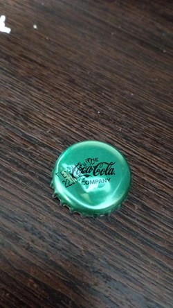 Chapa cocacola Verde brillante