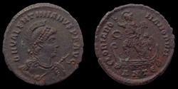 Valentinien II - GLORIA ROMANORVM (Ae2, Antioche, 378-383)