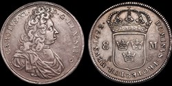 Sweden 1693 8 Mark