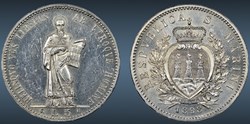 San Marino 1898 5 Lire