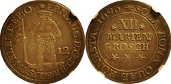 1696 Brunswick-Luneburg-Calenberg 12 Mariengroschen