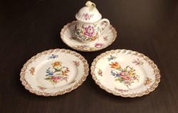 Petit pot à crème en porcelaine de Dresde