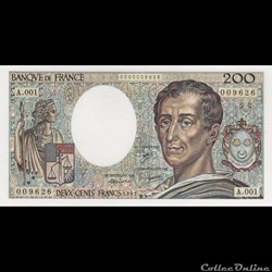 F.70.01 1981 A.001 n°009626 Petit numéro ( NEUF )