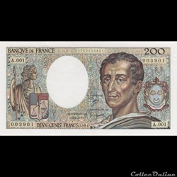 F.70.01 1981 A.001 n°003901 Petit numéro (pr.NEUF)