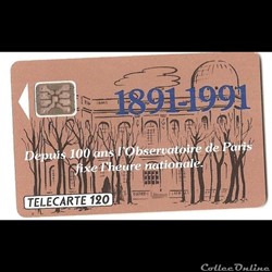 Evènement - centenaire de l'observatoire de Paris marron et bleue