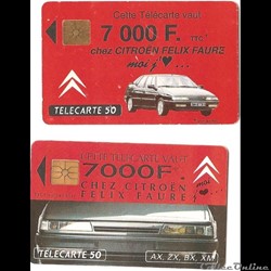 Pub - Citroën - carte vaut réduction sur voiture x 2