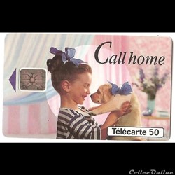 Call home - fillette et chiot