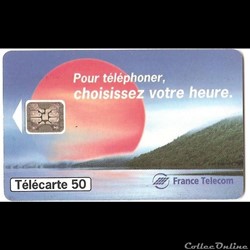 choisissez votre heure pour téléphoner - soleil couchant