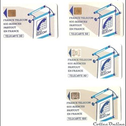 seconde version des cartes téléphoniques x 4